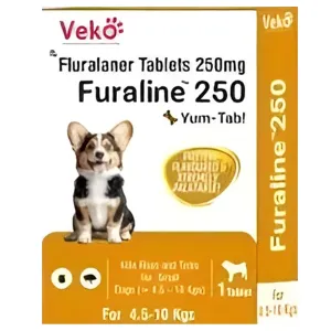 Veko Furaline Fluralaner 250mg Chewable Tablets for Dogs & Puppies
