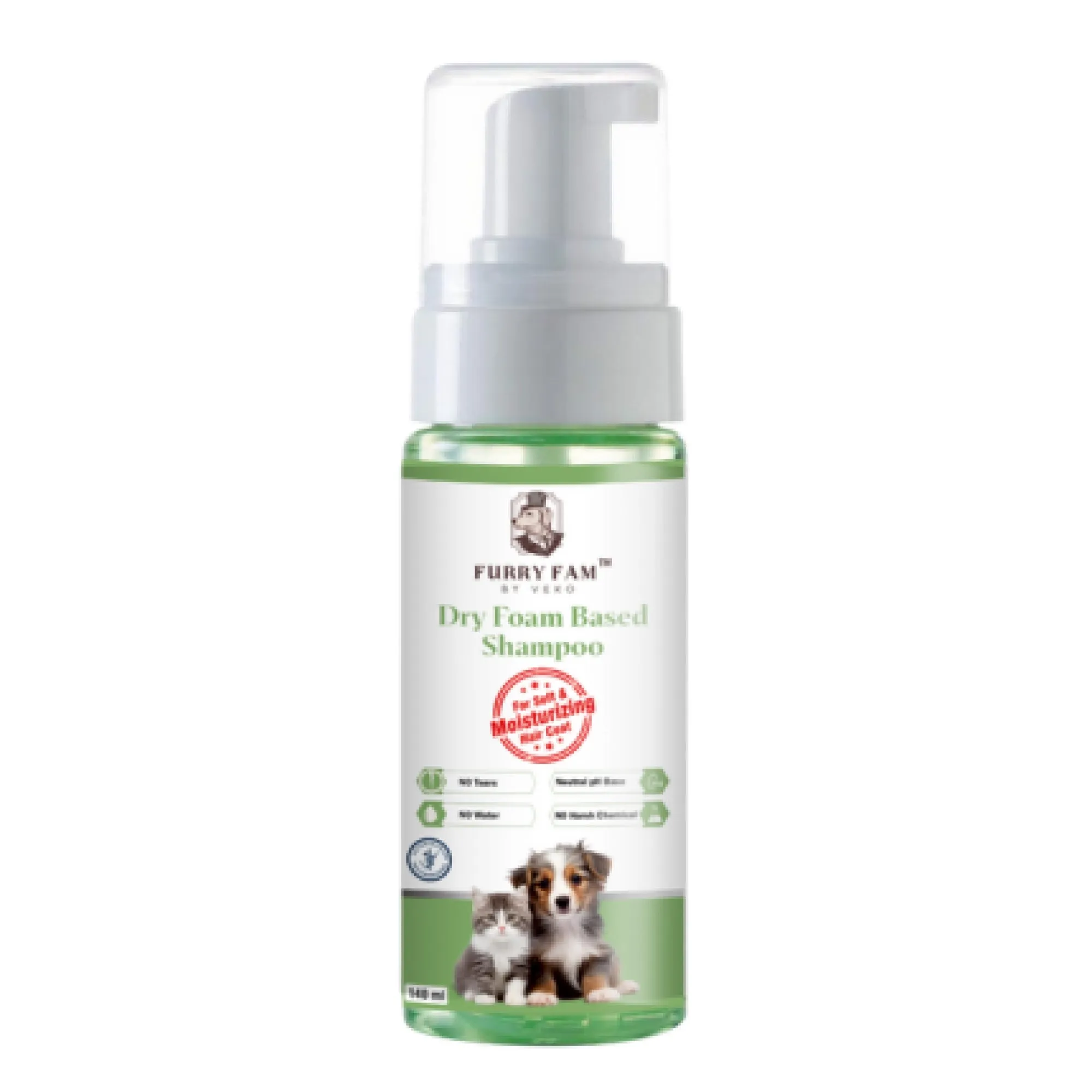 Veko Furry Fam Dry Shampoo for Dogs and Cats (140ml)