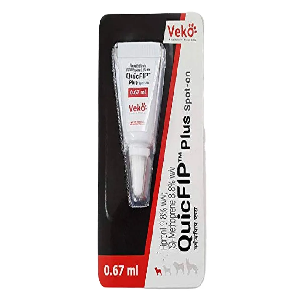 Veko QuicFIP Plus (Fipronil) Spot On for Dogs