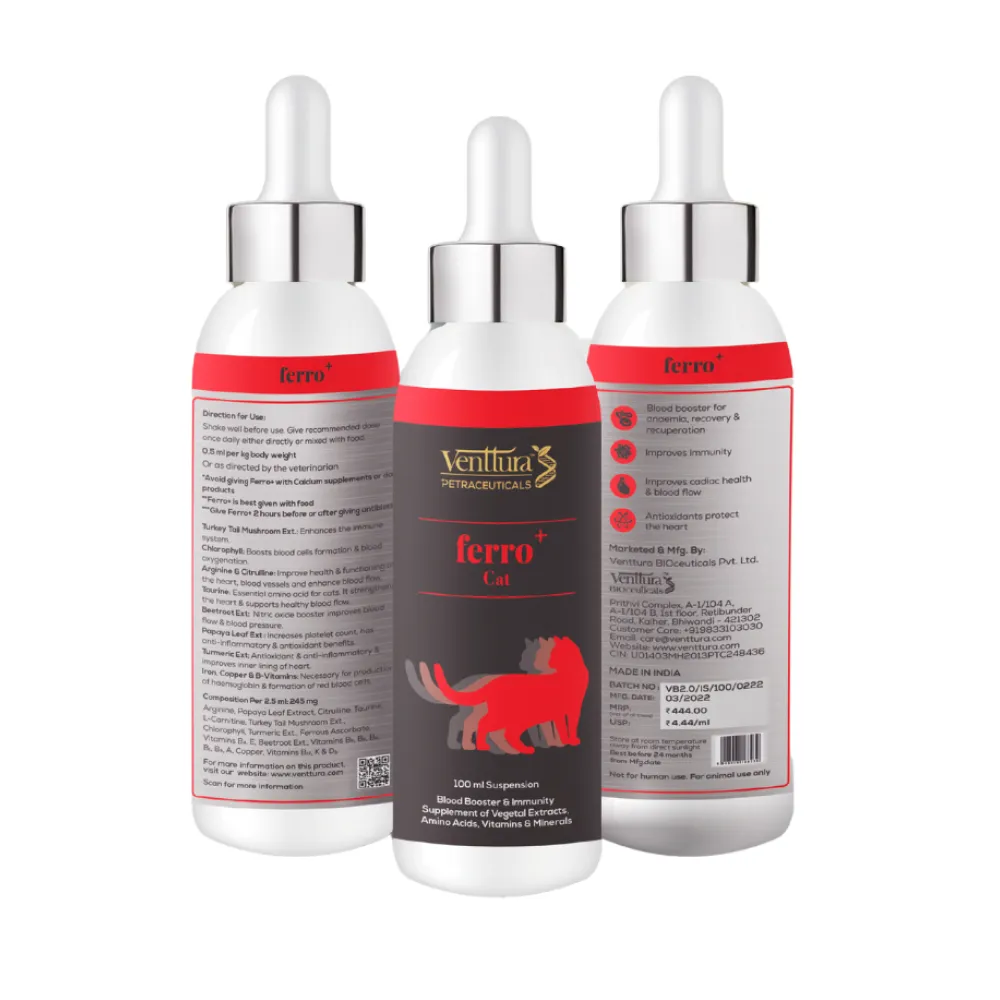 Venttura Ferro Blood Booster & Immunity Supplement for Cats