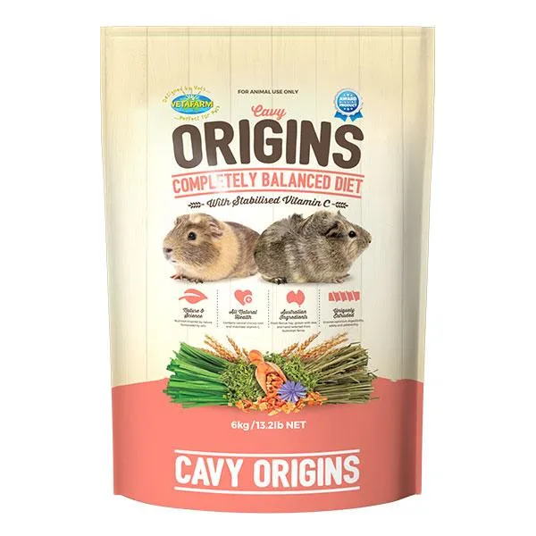 Vetafarm Cavy Origins Guinea Pig Food 6kg ( _ )