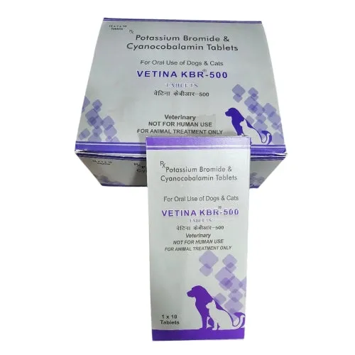 Vetina KBR 500mg (anticonvulsant) Tablets for Dogs