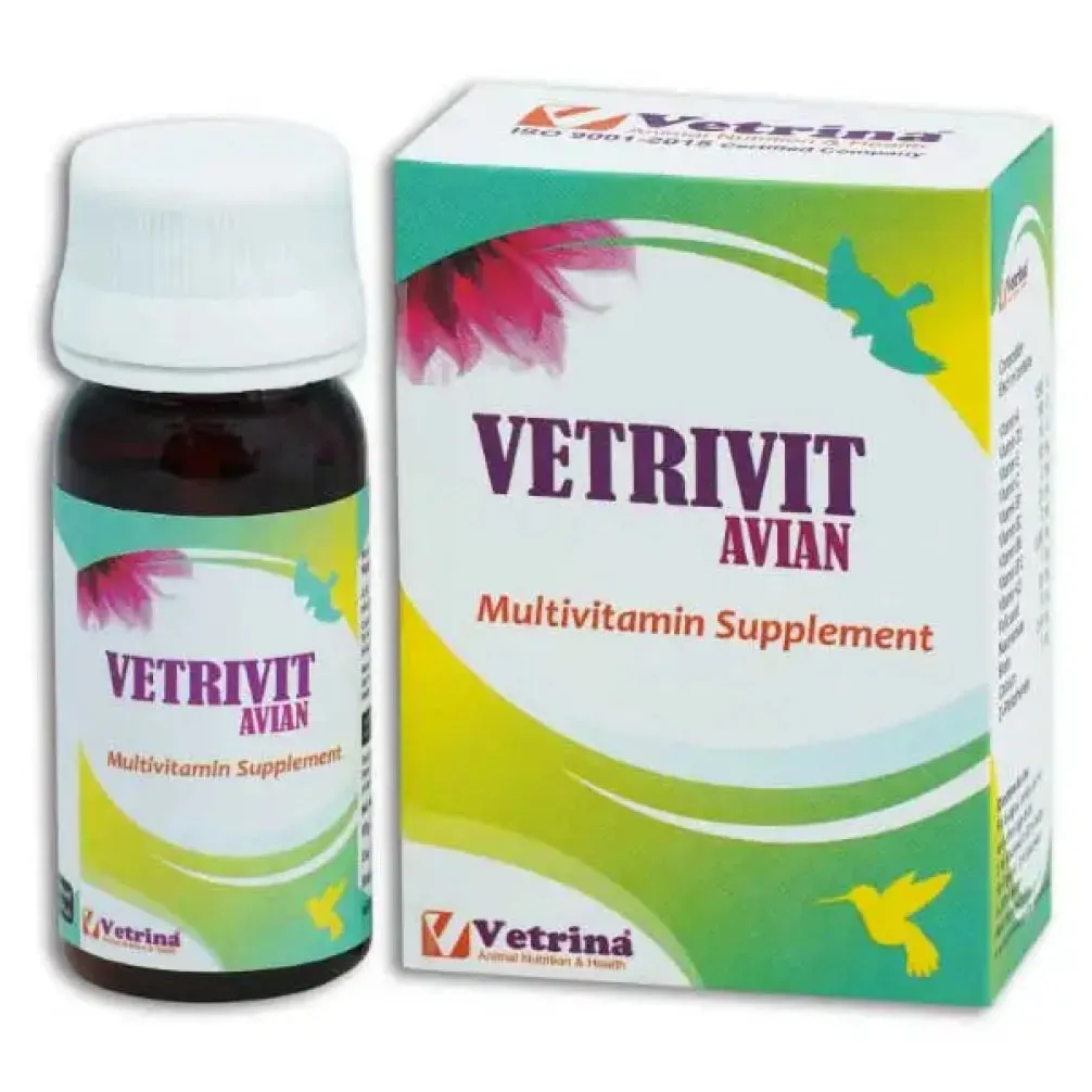 Vetrina Setliv Exotic Drop (30ml) And Vetrivit Avian Multivitamin Supplements for Birds (30ml) Combo