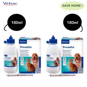 Virbac Pronefra Syrup for Dogs & Cats Combo (180ml 180ml)
