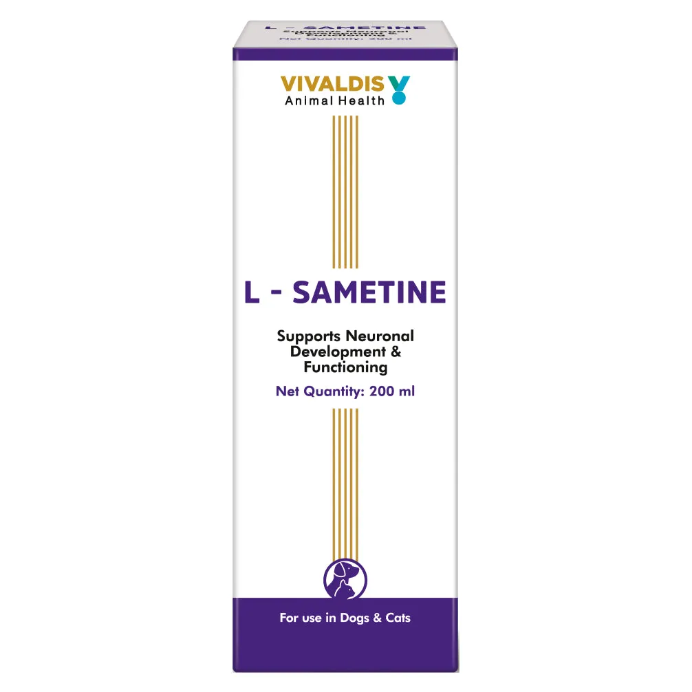 Vivaldis L Sametine Syrup for Dogs and Cats (200ml)