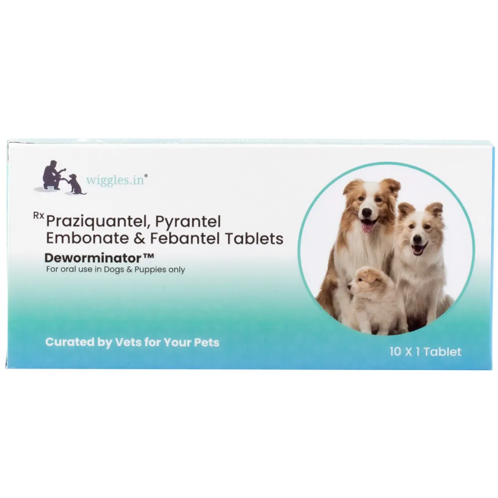 Wiggles Deworminator Deworming Tablets for Dogs and Cats