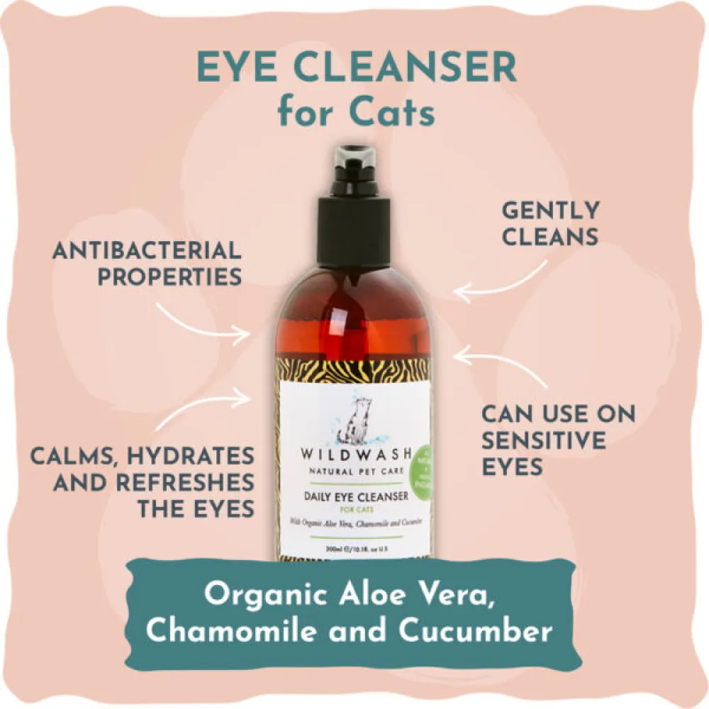 WildWash Daily Eye Cleanser for Cats