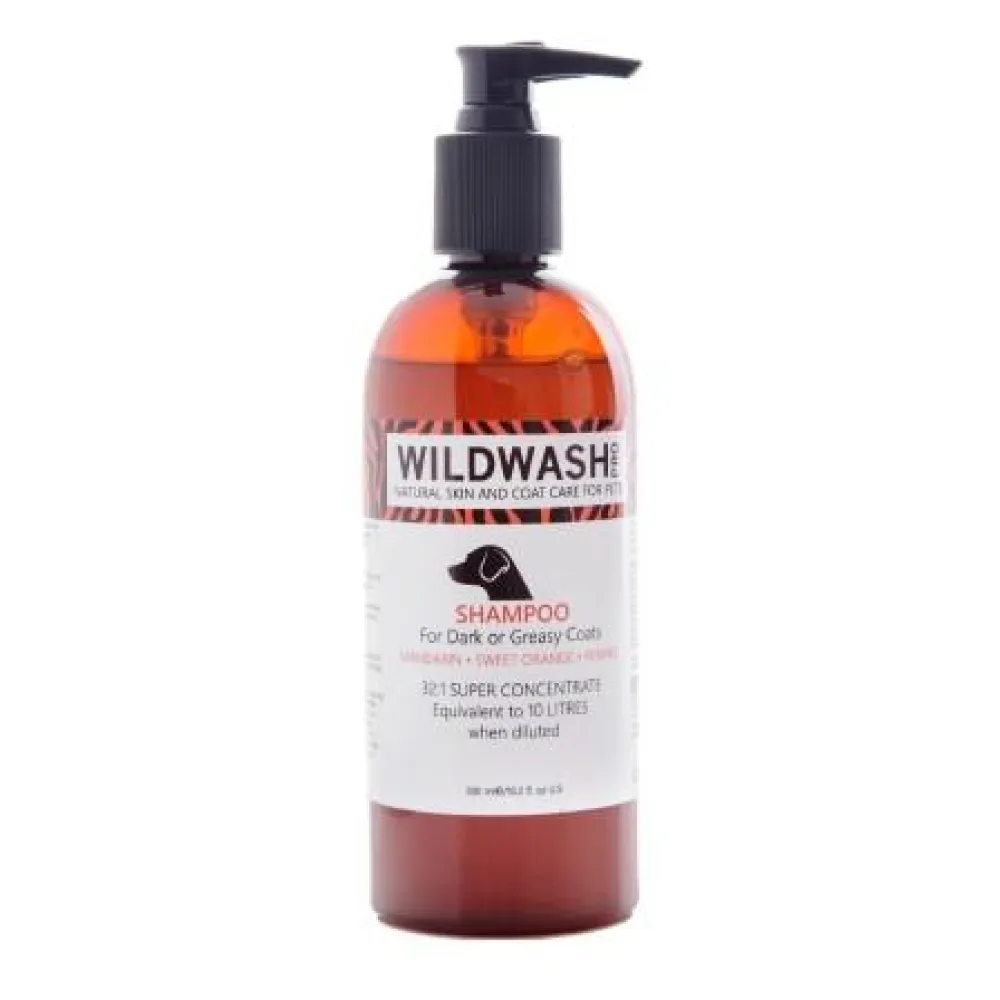 WildWash Shampoo For Dark or Greasy coats for Dogs and Cats