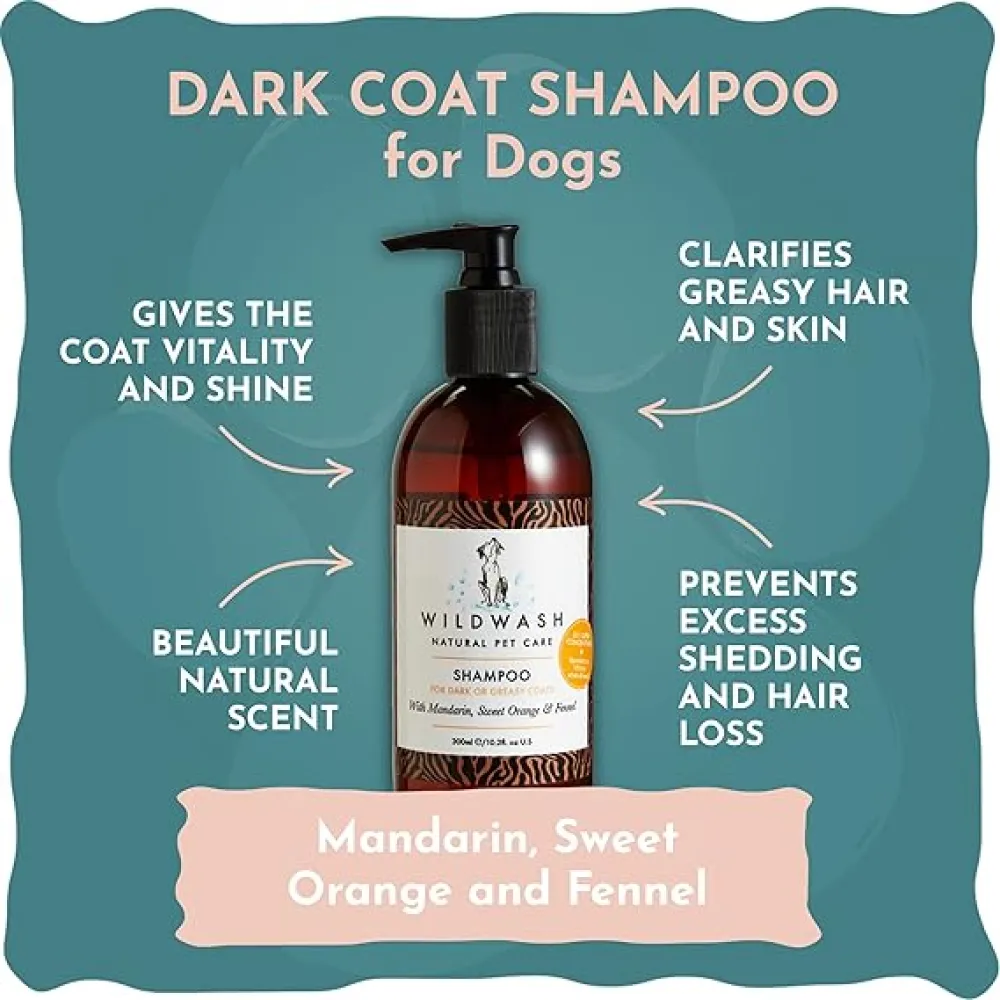 WildWash Shampoo For Dark or Greasy coats for Dogs and Cats