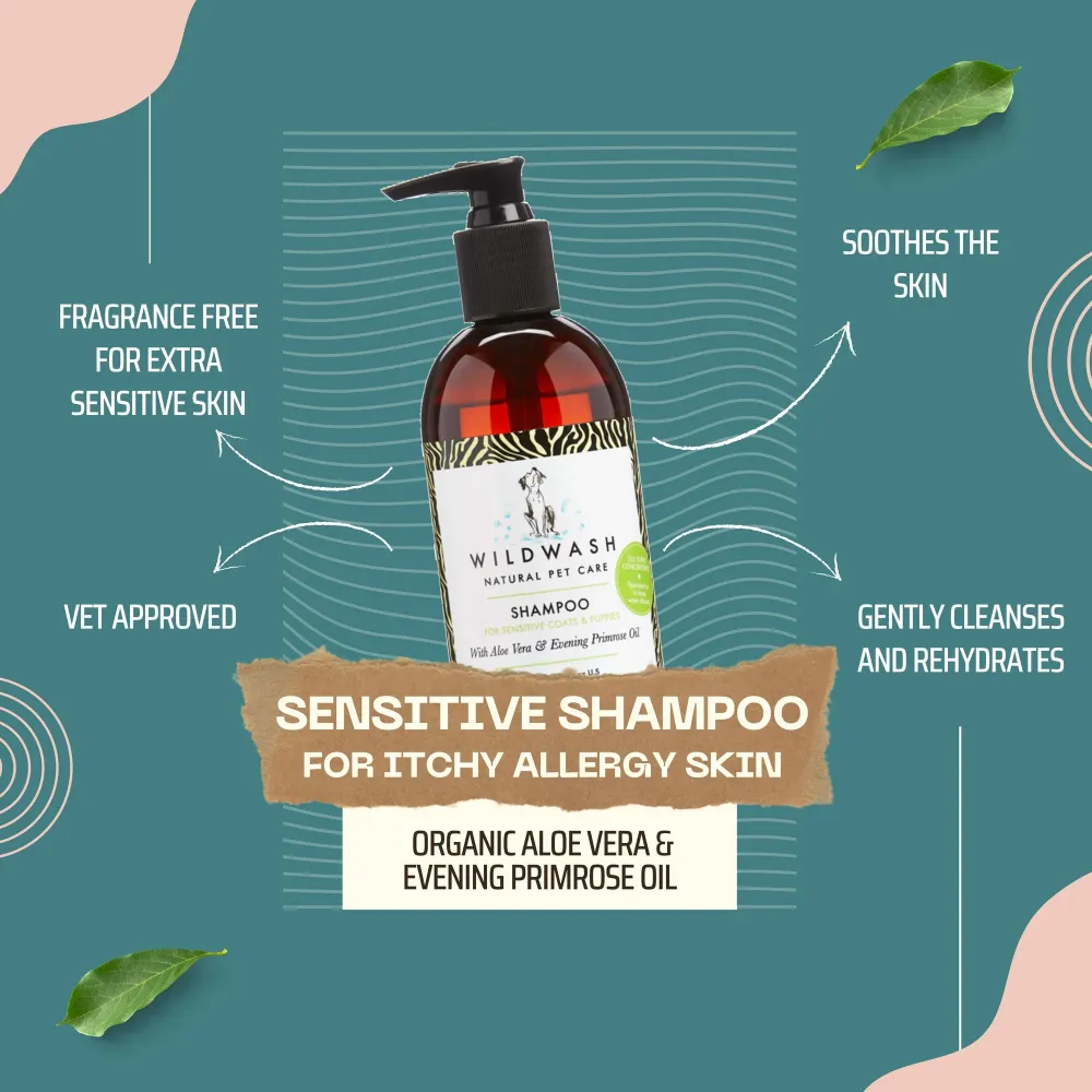 WildWash Shampoo for Sensitive Coats for Dogs and Cats
