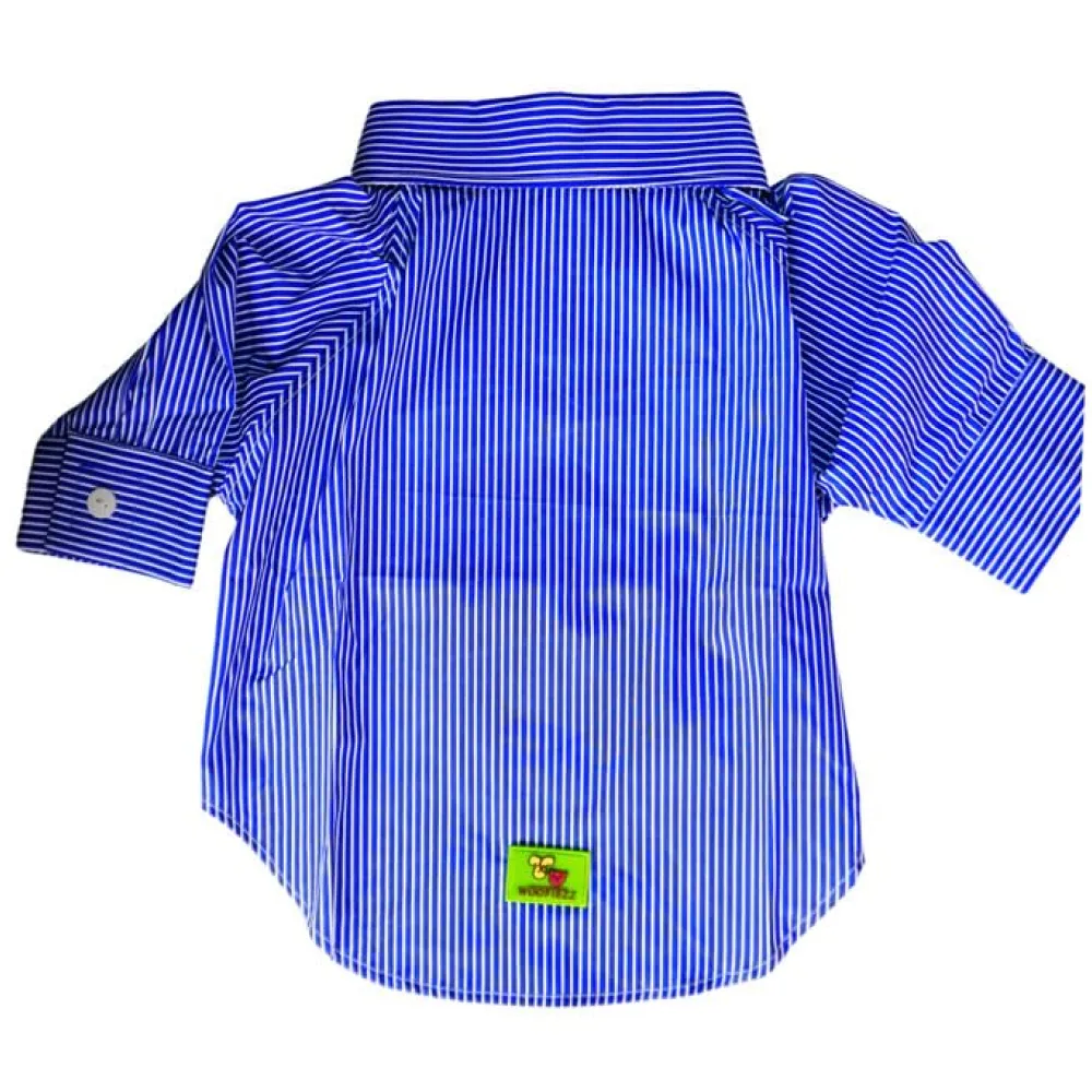 Woofiezz Nautical Party Shirt for Dogs and Cats (Blue)