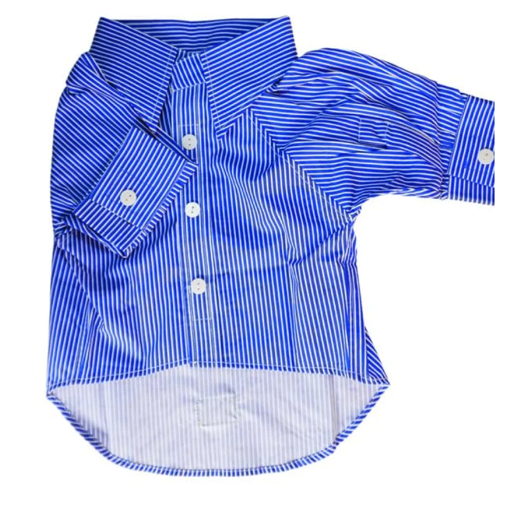 Woofiezz Nautical Party Shirt for Dogs and Cats (Blue)