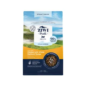 ZIWI Peak Steam and Dired Cage Free Chicken with Whole Mackerel Cat Food 800g