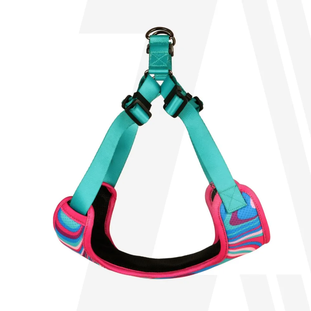 Zoomiez Adjustable Fuse Printed Step in Mesh Harness for Dogs