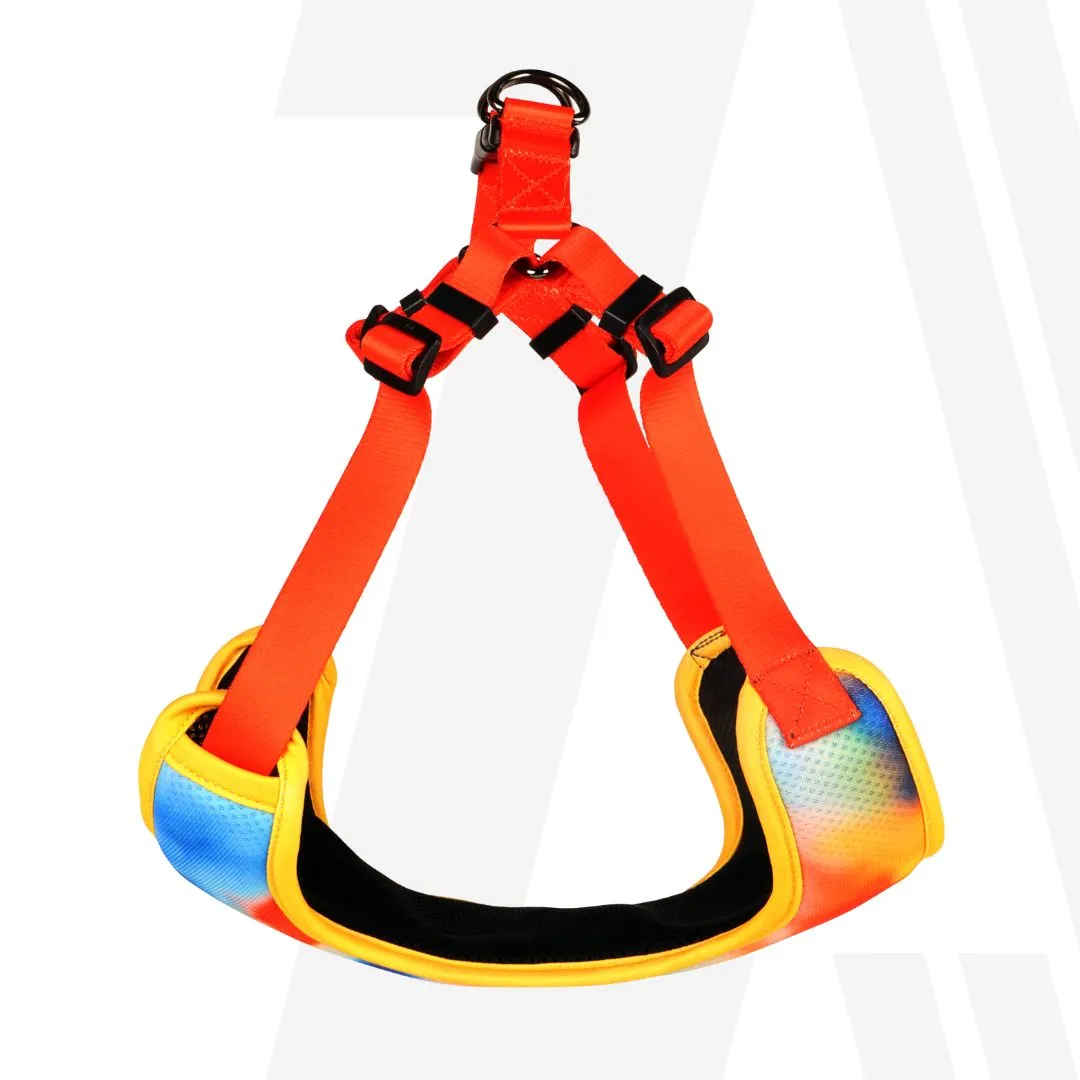 Zoomiez Adjustable Splash Printed Step in Mesh Harness for Dogs