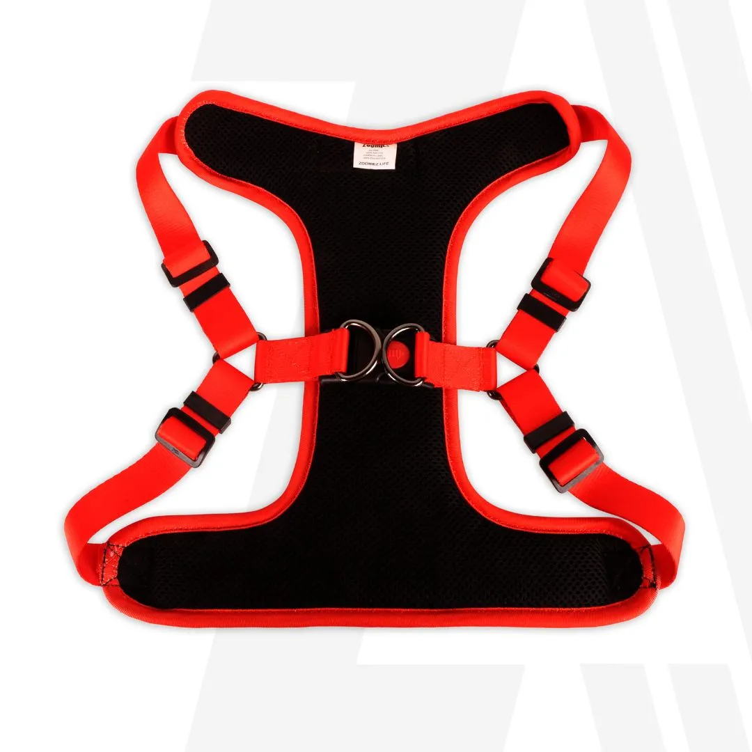 Zoomiez Adjustable Splash Printed Step in Mesh Harness for Dogs