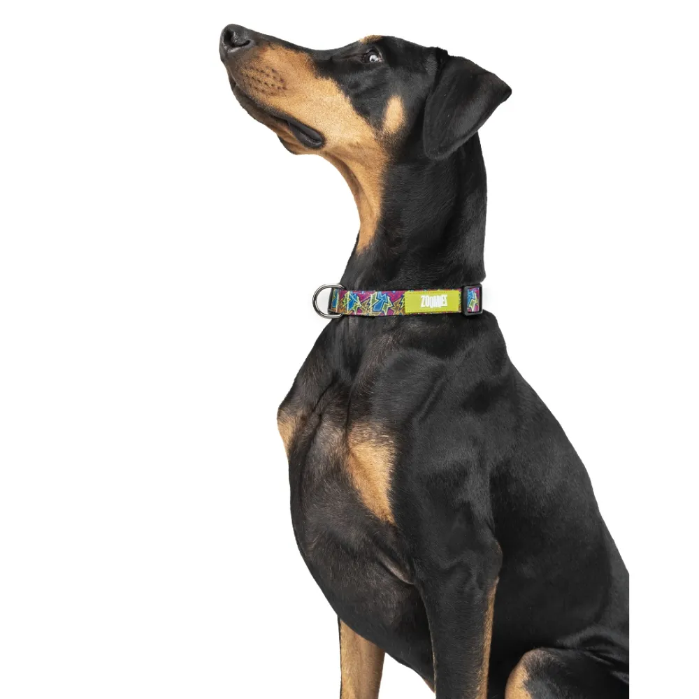 Zoomiez Bolt Printed Collar for Dogs