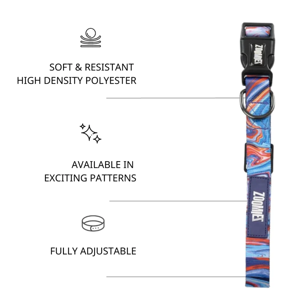 Zoomiez Fluid Printed Collar for Dogs